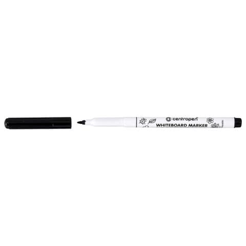 Маркер стираемый для белой доски ЧЕРНЫЙ, CENTROPEN "Dry-Wipe", 1-2 мм, 2507, 525070112
