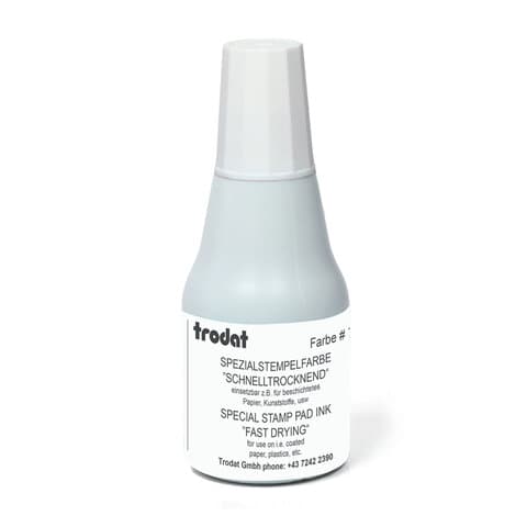 Краска штемпельная TRODAT 7021, белая 25 мл, на СПИРТОВОЙ основе, 73481/219059