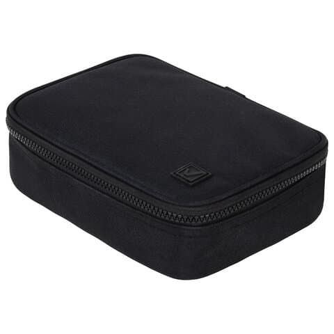 Пенал-органайзер BRAUBERG БОЛЬШОЙ, 1 отделение,1 откидная планка, ткань, 21x15x6 см, черный, 272348