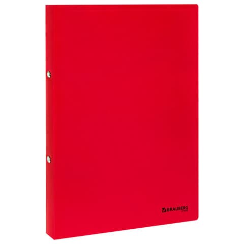 Папка на 2 кольцах А4 BRAUBERG UNIVERSAL, 25 мм, красная, до 170 листов, 0,5 мм, 273032