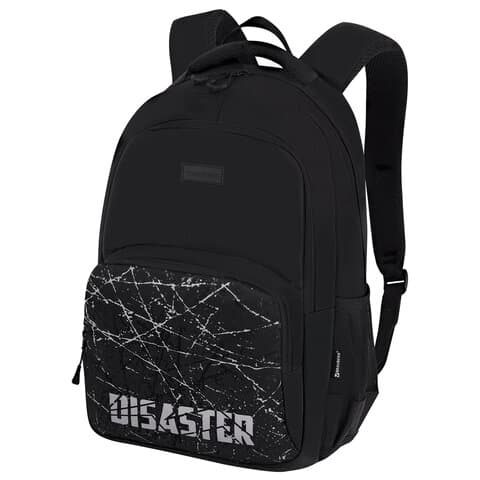 Рюкзак BRAUBERG CONCEPT универсальный, 2 отделения, светоотражающий принт, "Disaster", 45х30х18 см, 273848