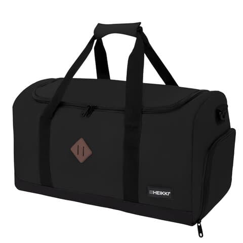 Сумка спортивная HEIKKI MOVE RENOWNED (ХЕЙКИ), отделение для обуви, черная, 28x51x26 см, 273909