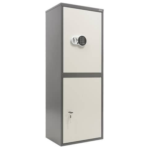 Шкаф металлический для документов AIKO "SL-125/2ТEL" ГРАФИТ, 1252х460х340 мм, 31 кг, S10799132902