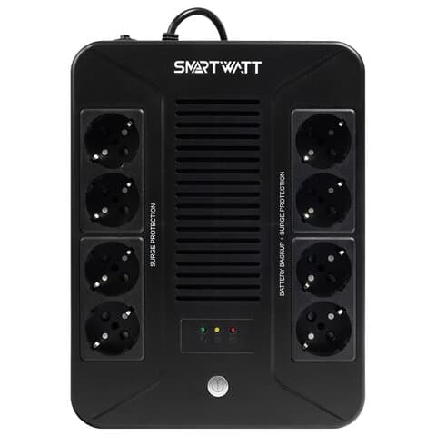 Источник бесперебойного питания SMARTWATT UPS SAFE PRO 850, 850 ВА (510 Вт), 8 розеток, 3703020270005