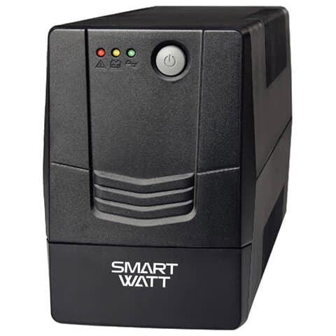 Источник бесперебойного питания SMARTWATT UPS UNI 650E, 650 ВА (390 Вт), 2 розетки, 3703020390007