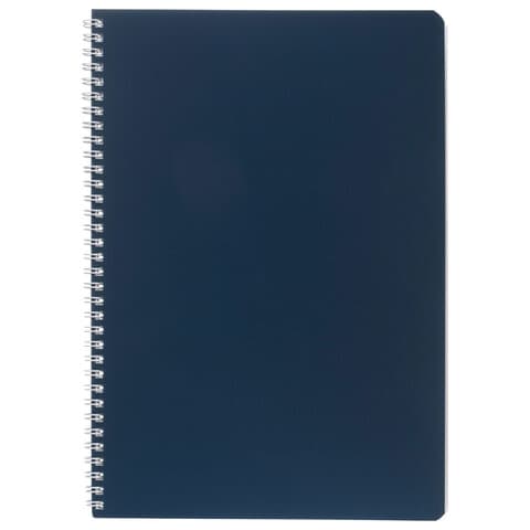 Тетрадь А4, 96 л., HATBER, гребень, клетка, Soft-touch ламинация, СОЛО "Сапфир", 092883, 96Т4лВ1гр