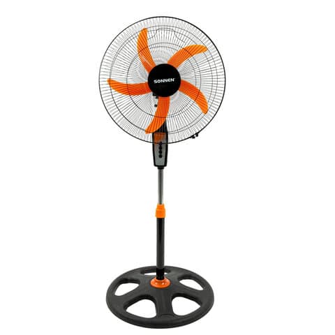 Вентилятор напольный, 3 режима, SONNEN TF-50W-45-А304, d=45 см, 50 Вт, черный, 454789