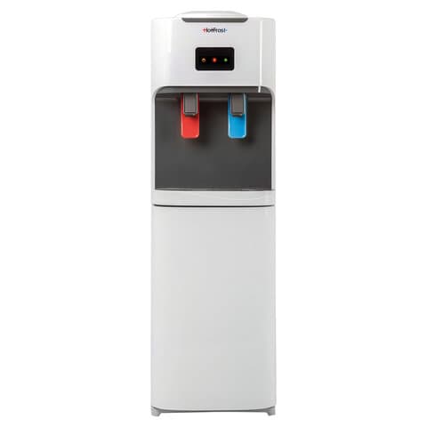 Кулер для воды HOTFROST V115B, напольный, НАГРЕВ/ОХЛАЖДЕНИЕ КОМПРЕССОРНОЕ, холодильник, 2 крана, 120111502