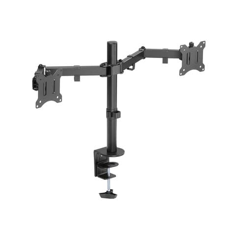 Кронштейн для двух мониторов настольный VESA 75х75, 100х100, 17"-32", до 16 кг, SONNEN STATIC, 455943