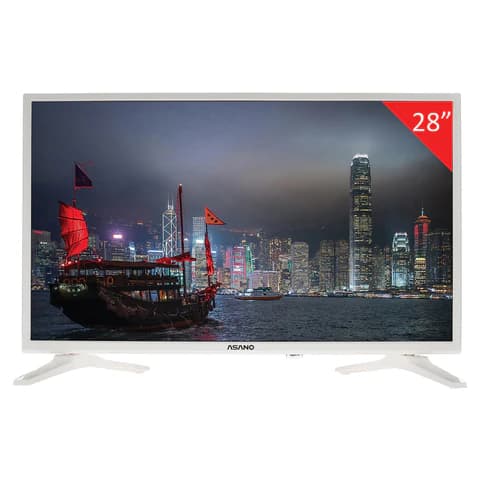 Телевизор ASANO 28LH5011T, 28" (71 см), 1366x768, HD, 16:9, Салют ТВ, Wi-Fi, белый
