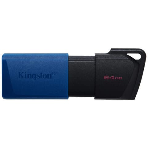 Флеш-диск 64 GB KINGSTON DataTraveler Exodia M, разъем USB 3.2, черный/синий, DTXM/64GB