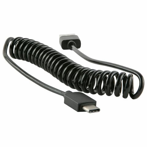 Кабель USB 2.0 – Type-C,RED LINE Spiral, черный, УТ000015710