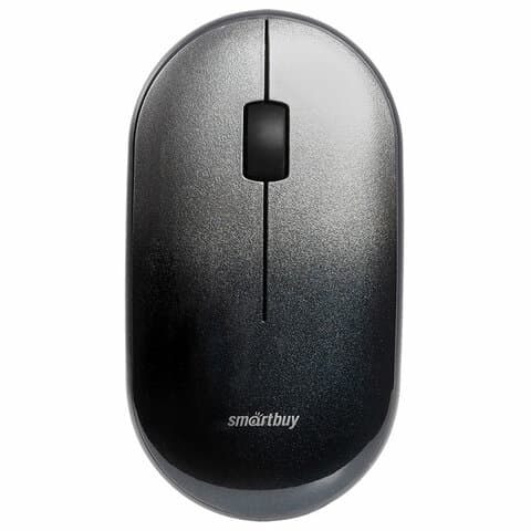 Мышь беспроводная бесшумная SMARTBUY 266AG-K, USB, 2 кнопки + 1 колесо, оптическая, черная, SBM-266AG-K