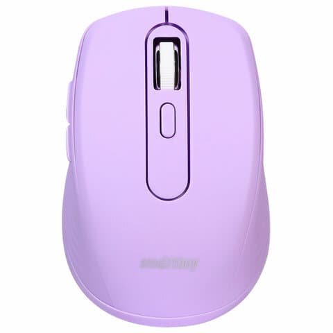 Мышь беспроводная бесшумная SMARTBUY 611AG-V, USB, 4 кнопки + 1 колесо, оптическая, лиловая, 02033, SBM-611AG-V