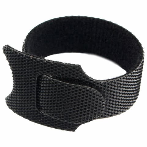 Хомуты-липучки 125x11 мм, на основе ленты Velcro, CABLEXPERT, черные (12 шт.), VT-125x11BK