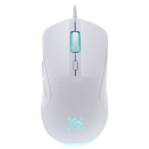 Мышь проводная DEFENDER Arga GM-049, 1200/1800/2400/3600 dpi, 5 кнопок + 1 колесо-кнопка, белый, 52048