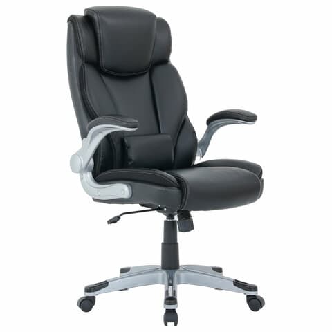Кресло BRABIX PREMIUM "Phantom EX-553", рециклированная кожа, регулируемый подголовник, черное, 532940