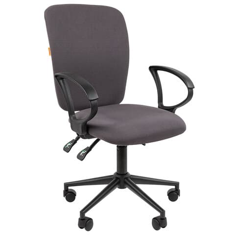 Кресло офисное Chairman CH 9801, пятилучие металл, ткань, серое, 7150936