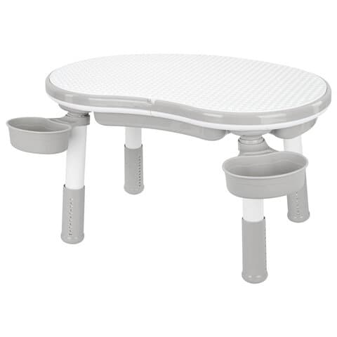 Стол детский трансформер 3 в 1 BRABIX KIDS CT-001, растущий, 2-8 лет, пластик, серый, 533290
