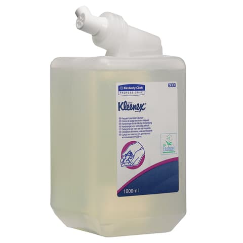 Картридж с жидким мылом одноразовый KIMBERLY-CLARK Kleenex, 1 л, прозрачный, артикул 6333