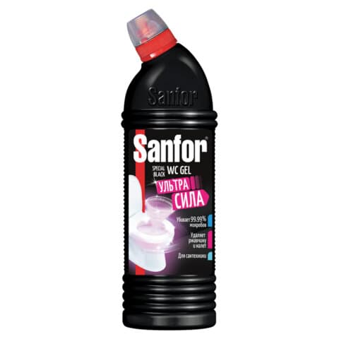 Чистящее средство 1 кг, SANFOR WC gel (Санфор гель) "Special Black", 1953