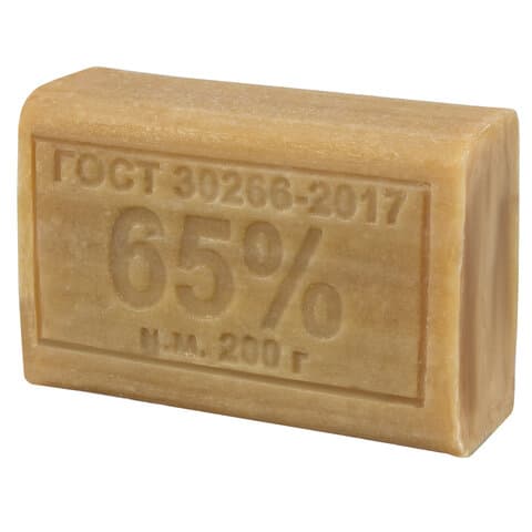 Мыло хозяйственное 65%, 200 г, МЕРИДИАН, без упаковки, МИНПРОМТОРГ
