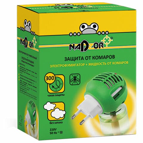 Средство от насекомых фумигатор + жидкость NADZOR (Надзор), 30 ночей, 3809