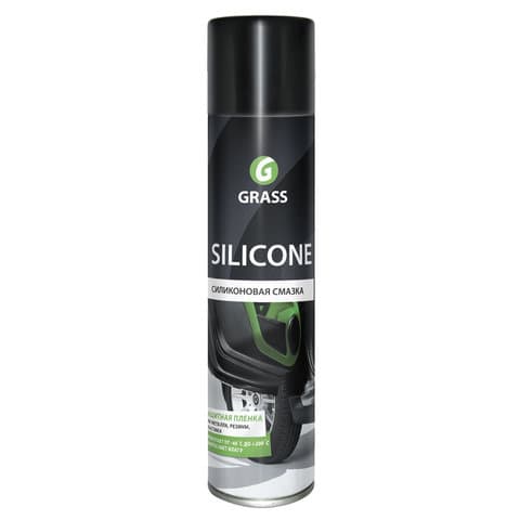 Смазка силиконовая 400 мл, GRASS SILICONE, применение в офисе, быту, производстве, аэрозоль, 110206