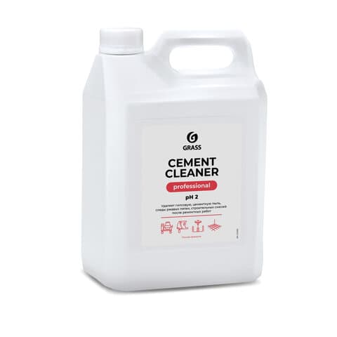 Средство для уборки после строительства 5,5 кг, GRASS CEMENT CLEANER, кислотное, концентрат, 125305