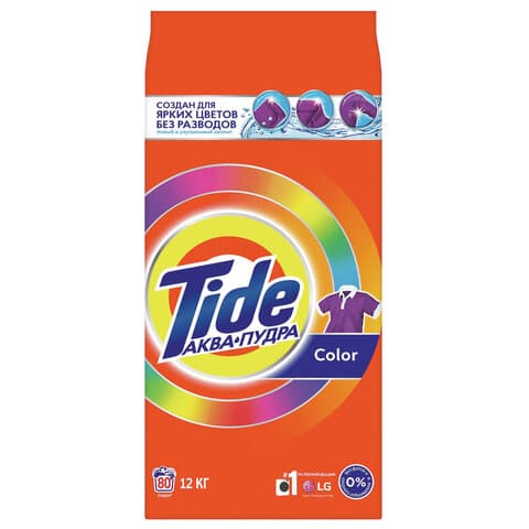 Стиральный порошок автомат 12 кг TIDE (Тайд) "Color", 8001841053356