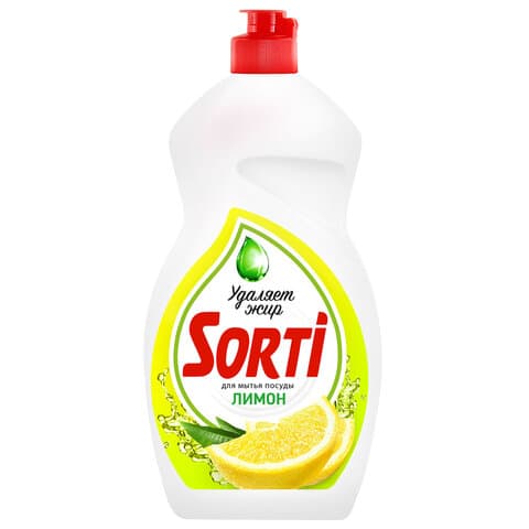 Средство для мытья посуды 1,3 л, SORTI "Лимон", 1827-3