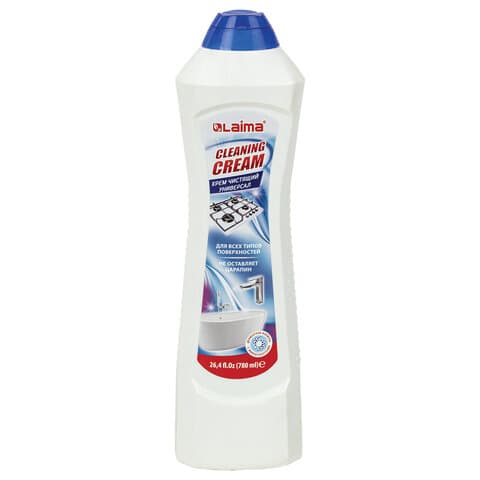 Чистящее средство универсальное крем 780 мл, LAIMA PROFESSIONAL "White fresh", 608661