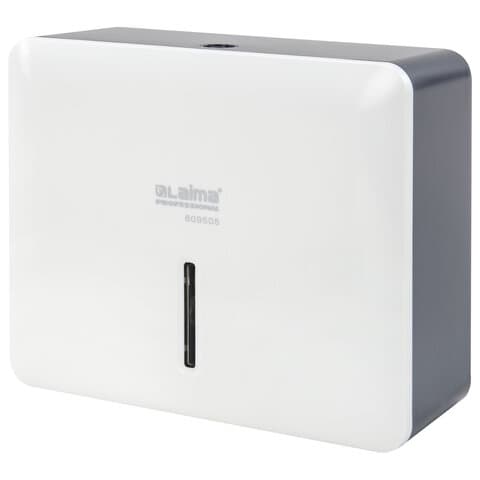 Диспенсер для полотенец LAIMA PROFESSIONAL SUPER (Система H2), Z-сложения, ABS-пластик, белый, 609505