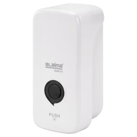 Дозатор для жидкого мыла-пены LAIMA PROFESSIONAL PREMIUM, НАЛИВНОЙ, 1 л, белый, ABS-пластик, 609510