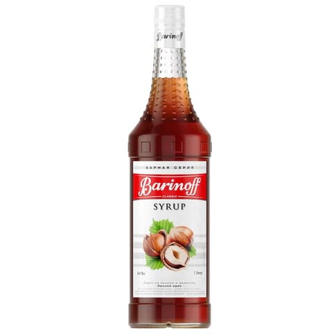 Сироп BARINOFF "Лесной орех", 1 л, стеклянная бутылка