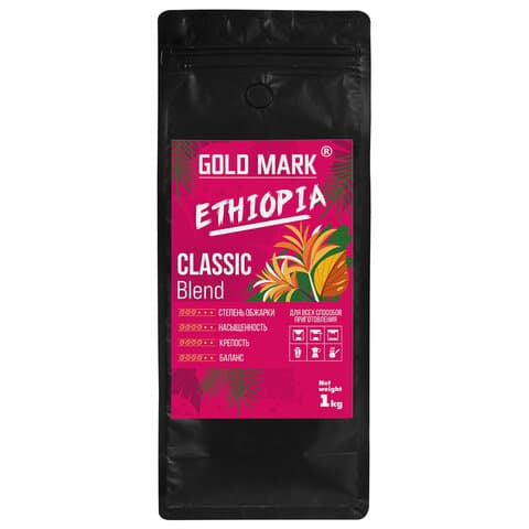 Кофе в зернах GOLD MARK "Classic Blend", арабика 100%, 1 кг, 624071