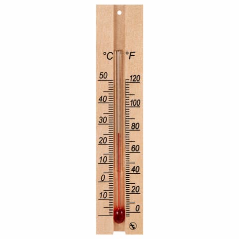 Термометр комнатный, "ДЕРЕВЯННЫЙ", диапазон: от 0 до +50 °C, ПТЗ, ТБ-206