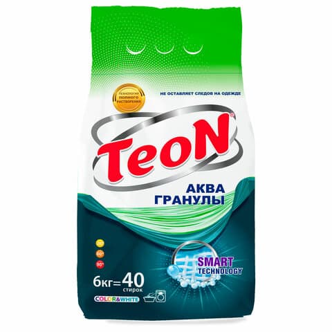 Стиральный порошок для всех типов стирки 6 кг, TEON, без фосфатов, 659