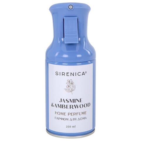 Освежитель воздуха, парфюм для дома аэрозольный 250 мл, SIRENICA (СИРЕНИКА) "JASMINE & AMBER", 701563