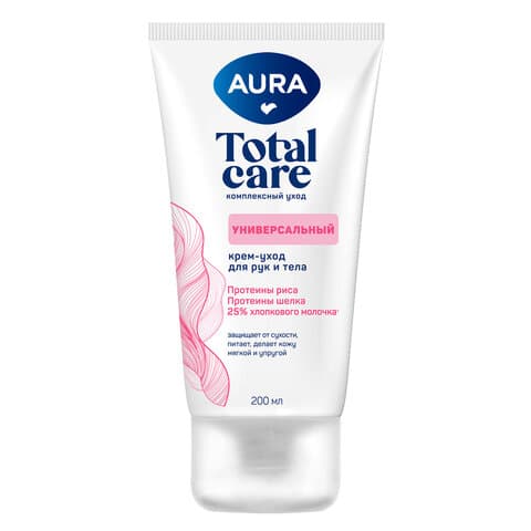Крем для рук и тела 200 мл, AURA Total Care "Универсальный", 14972