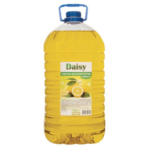 Средство для мытья посуды 5 л, DAISY "Лимон", ПЭТ