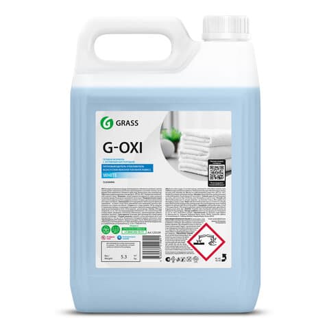 Пятновыводитель-отбеливатель с активным кислородом 5,3 кг, GRASS G-OXI, гель, 125539