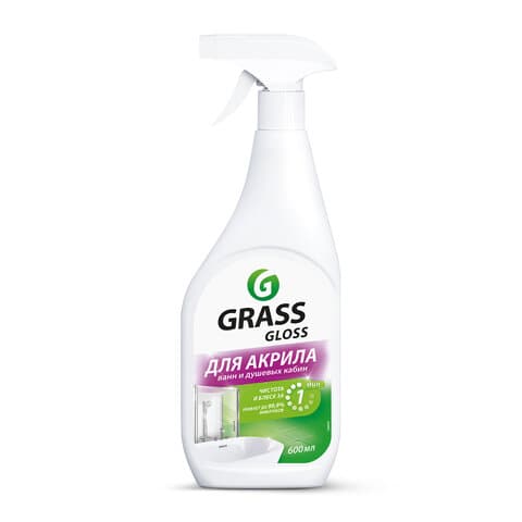 Средство для чистки акриловых ванн и душевых 600 мл GRASS GLOSS ДЛЯ АКРИЛА, распылитель, 126059